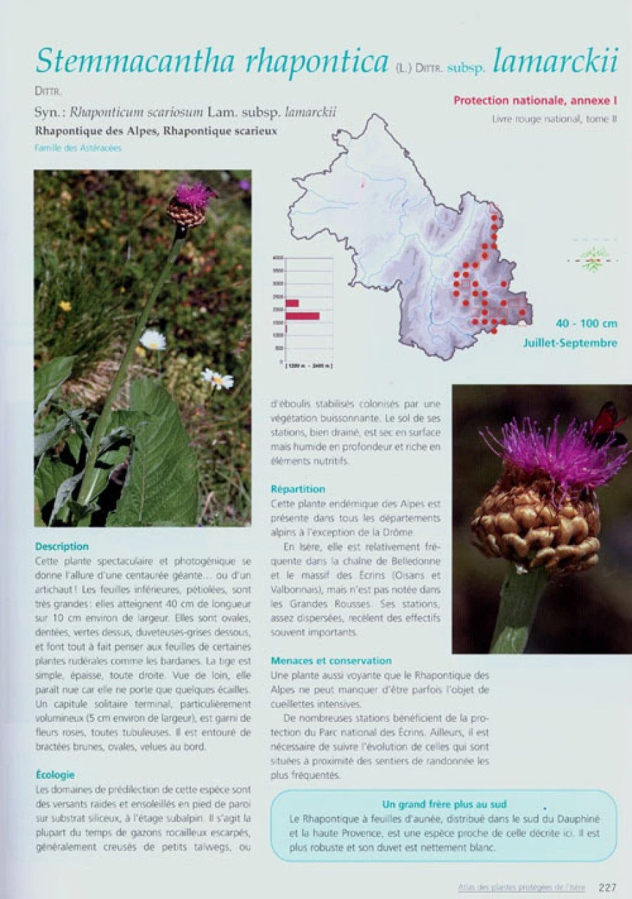 Atlas Des Plantes Protégées De L'Isère Et Des Plantes Dont La Cueillette Est Réglementée 3 Atlas Des Plantes Protégées De L'Isère Et Des Plantes Dont La Cueillette Est Réglementée - Image 3