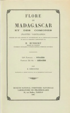 Flore De Madagascar Et Des Comores, Fam. 124-124 Bis